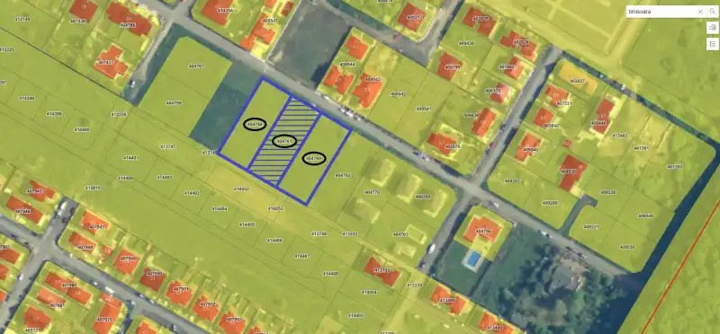 Teren construibil, 1.396 mp, in Dumbrăvița, Jud. Timiș, CF 404761