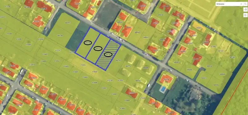 Teren construibil, 1.396 mp, in Dumbrăvița, Jud. Timiș, CF 404769